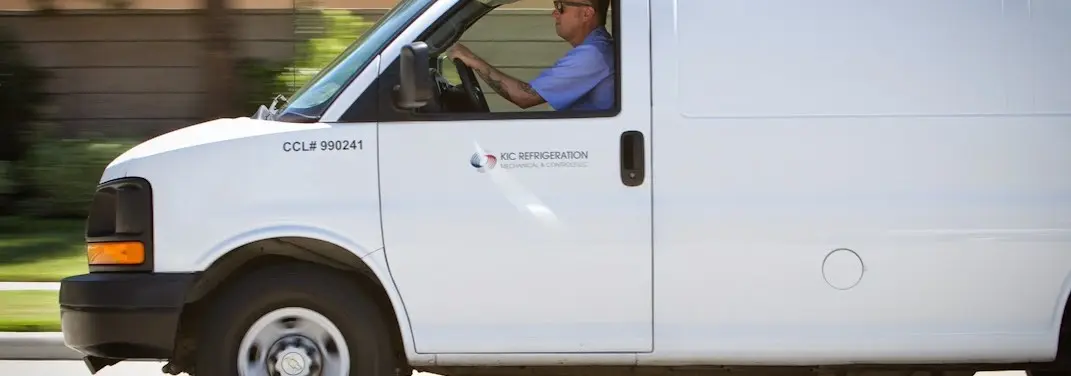 KIC Refrigeration service vehicle serving Boston area